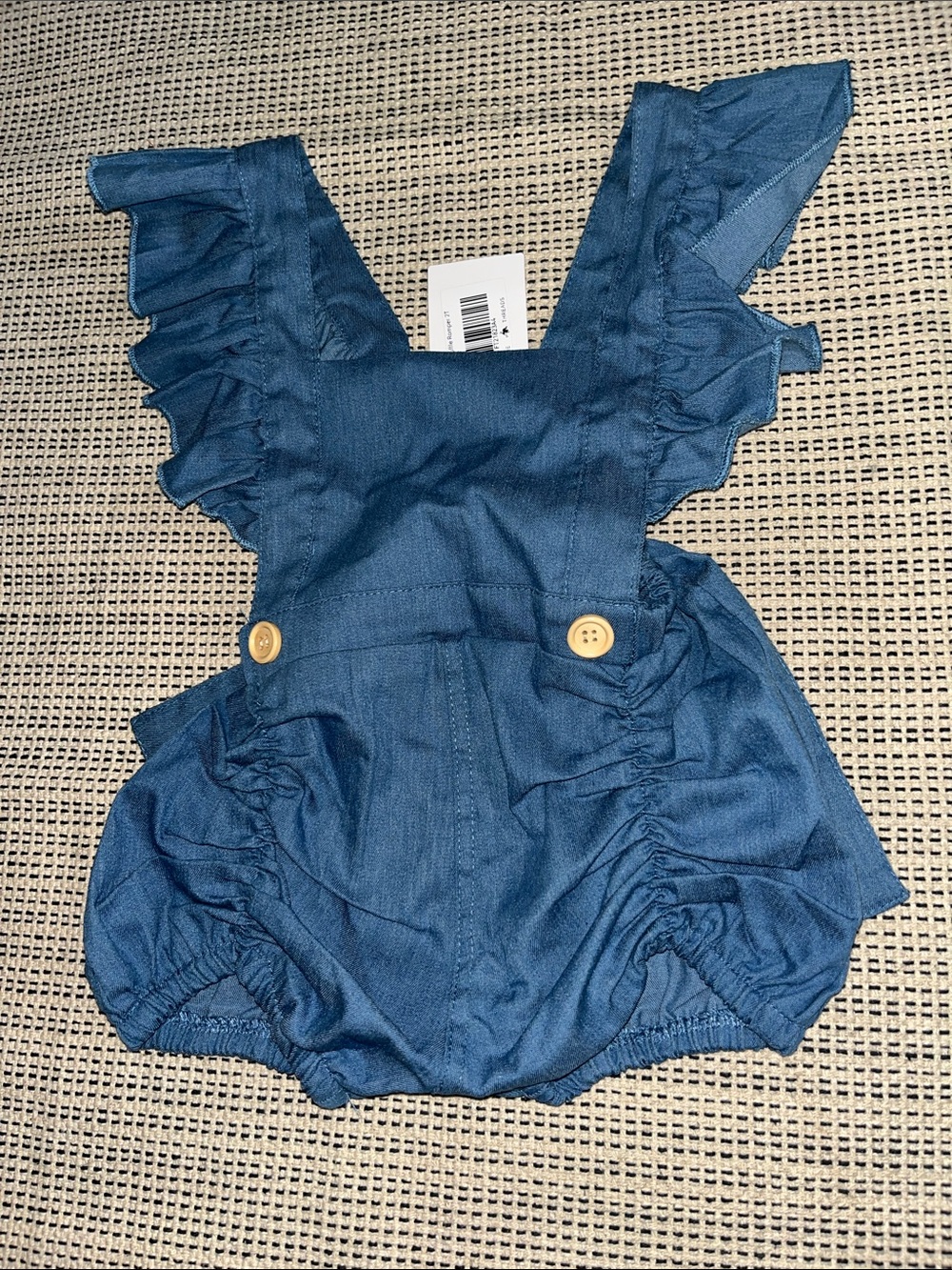 Boutique - Ruffle Bubble Bow Romper